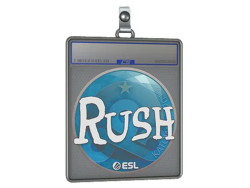 Placa de Adesivo | RUSH | Katowice 2019