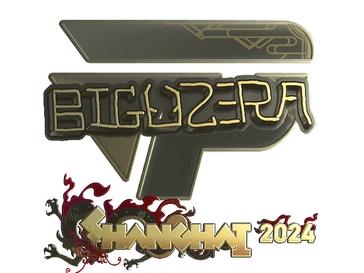 Adesivo | biguzera (Dourado) | Xangai 2024