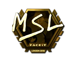 Klistermärke | MSL (Guld) | London 2018