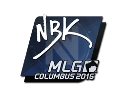 Klistermärke | NBK- | MLG Columbus 2016