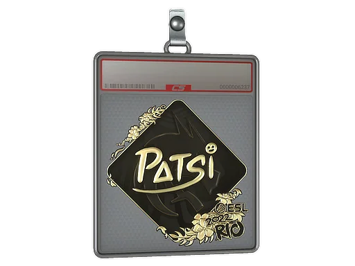 Placa de pegatinas | Patsi (dorada) | Río 2022