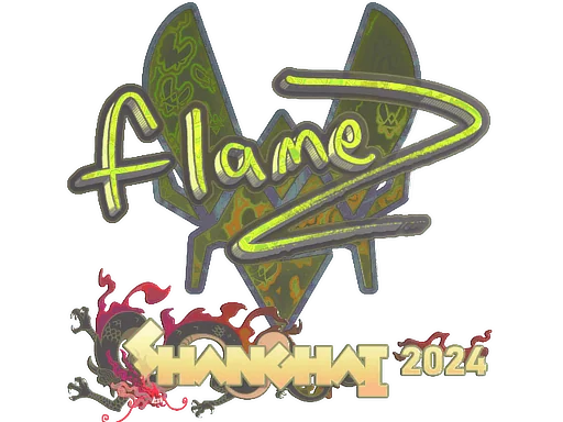 Klistermärke | FlameZ (holo) | Shanghai 2024