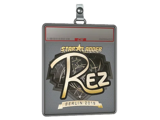 Klistermärkesfodral | REZ (Guld) | Berlin 2019