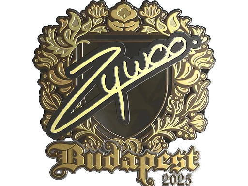 Naklejka | ZywOo (złota) | Budapeszt 2025