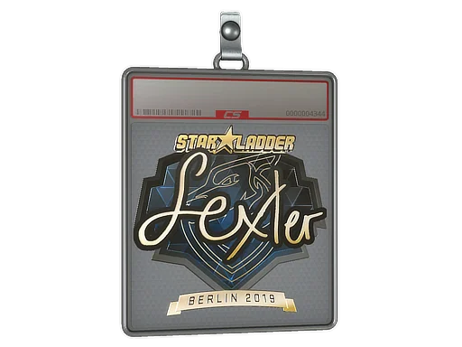 Placa de pegatinas | dexter (dorada) | Berlín 2019