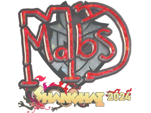 Naklejka | malbsMd (brokatowa) | Szanghaj 2024