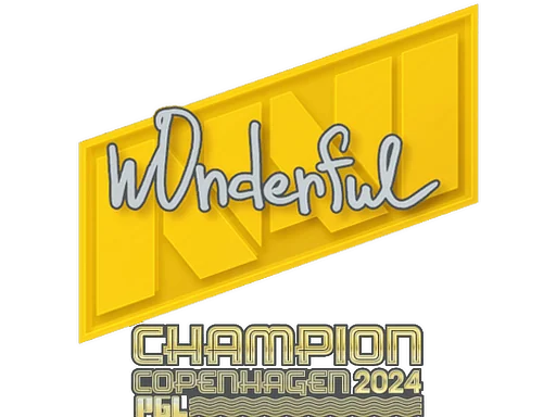 Naklejka | w0nderful (mistrz) | Kopenhaga 2024
