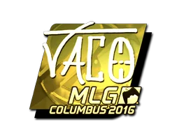 Pegatina | TACO (dorada) | MLG Columbus 2016