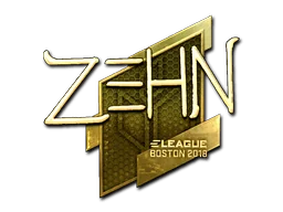 Adesivo | zehN (Dourado) | Boston 2018