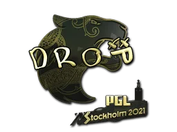 印花 | drop（金色）| 2021年斯德哥尔摩锦标赛