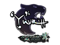 Klistermärke | yuurih (Glitter) | Antwerp 2022