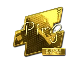 Aufkleber | Pimp (Gold) | Atlanta 2017