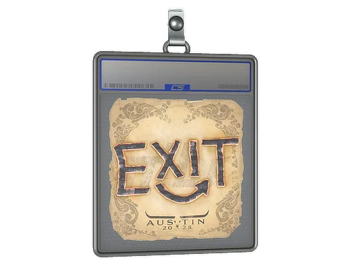 Placa de Adesivo | exit | Austin 2025