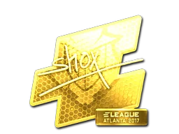 Aufkleber | shox (Gold) | Atlanta 2017