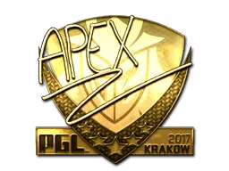 Klistermärke | apEX (Guld) | Krakow 2017
