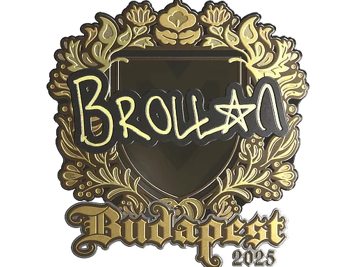 Adesivo | Brollan (Dourado) | Budapeste 2025