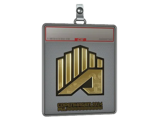 Placa de pegatinas | AMKAL ESPORTS (dorada) | Copenhague 2024