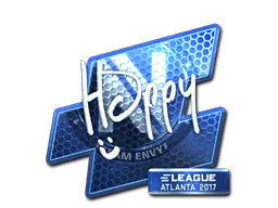 Pegatina | Happy (reflectante) | Atlanta 2017