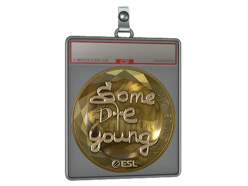 Placa de Adesivo | sdy (Dourado) | Katowice 2019