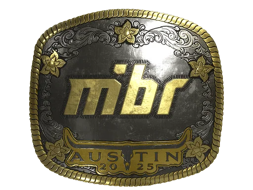 Klistermärke | MIBR (guld) | Austin 2025