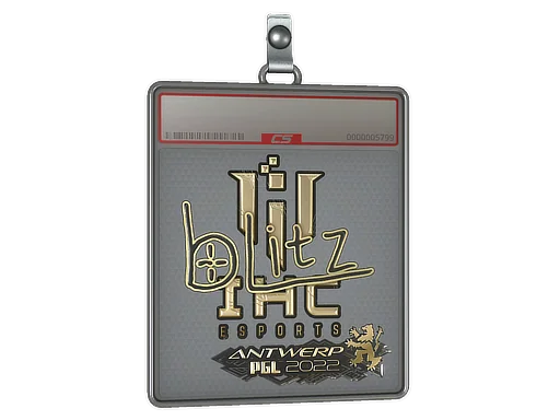 Sticker Slab | bLitz (Gold) | Antwerp 2022