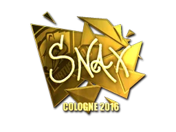 Klistermärke | Snax (Guld) | Cologne 2016