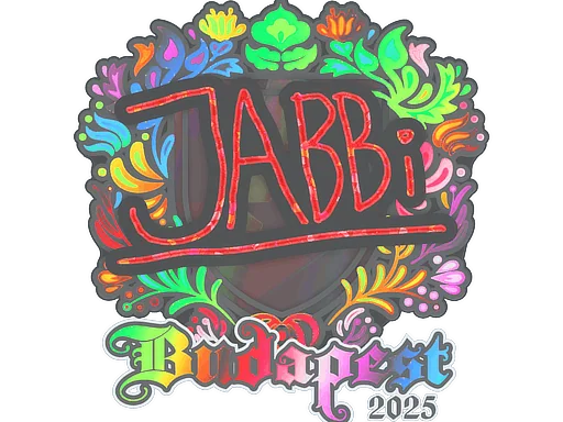 Adesivo | jabbi (Holográfico) | Budapeste 2025