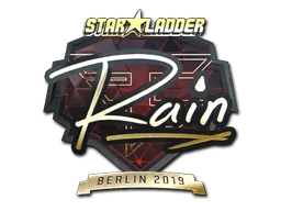 Aufkleber | rain (Gold) | Berlin 2019