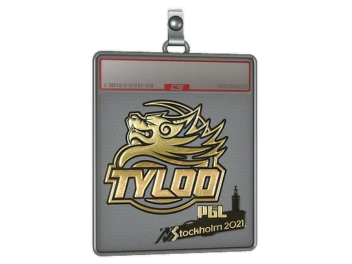 Pokrowiec na naklejkę | Tyloo (złota) | Sztokholm 2021