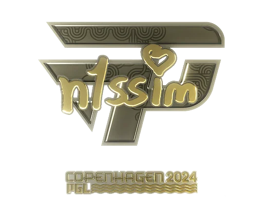 Aufkleber | n1ssim (Gold) | Kopenhagen 2024