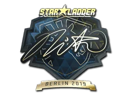 Aufkleber | nitr0 (Gold) | Berlin 2019