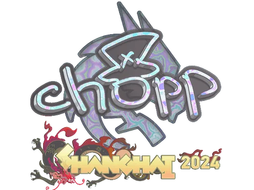 Klistermärke | chopper (holo) | Shanghai 2024