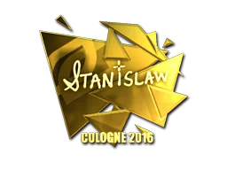 Klistermärke | stanislaw (Guld) | Cologne 2016