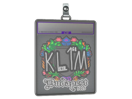 Sticker Slab | kl1m (Embroidered) | Budapest 2025