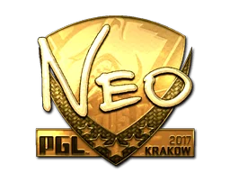 Klistermärke | NEO (Guld) | Krakow 2017