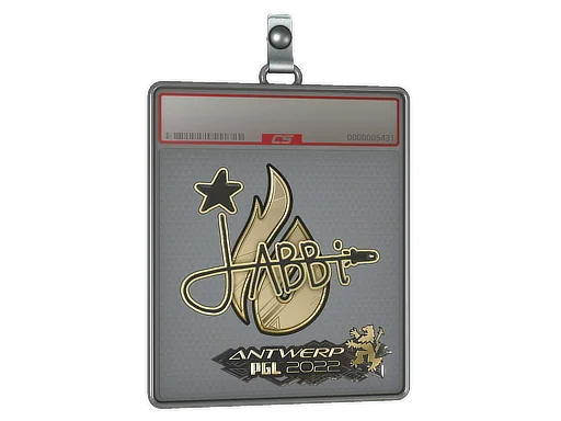 Sticker Slab | jabbi (Gold) | Antwerp 2022