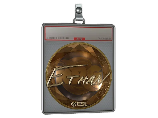 Placa de Adesivo | Ethan (Dourado) | Katowice 2019