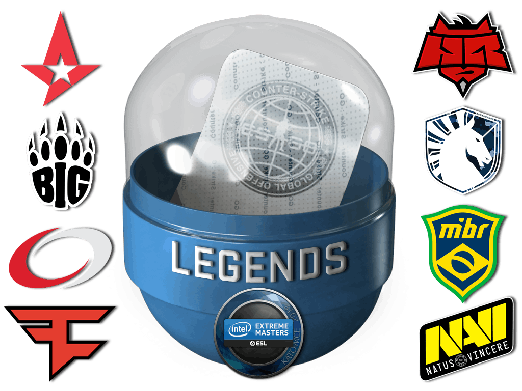 Leyendas de Katowice 2019 (holográfica/reflectante)