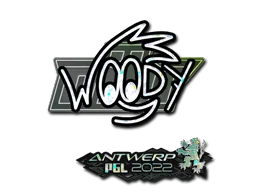 Klistermärke | WOOD7 (Glitter) | Antwerp 2022