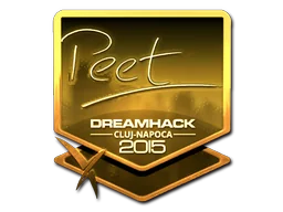 Naklejka | peet (złota) | Kluż-Napoka 2015