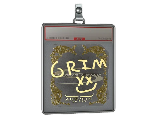 Placa de pegatinas | Grim (dorada) | Austin 2025