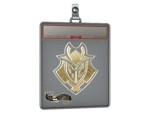 Placa de pegatinas | G2 Esports (dorada) | París 2023