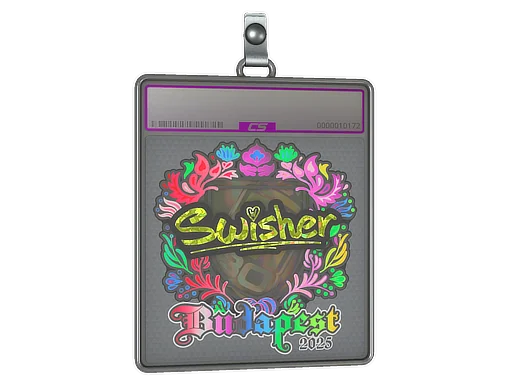 Placa de Adesivo | Swisher (Holográfico) | Budapeste 2025