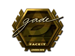 Pegatina | gade (dorada) | Londres 2018