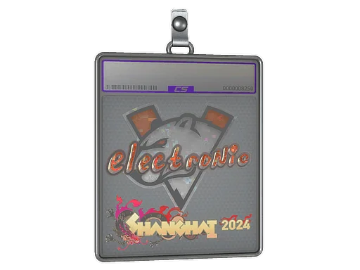 Klistermärkesfodral | electronic (glitter) | Shanghai 2024