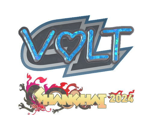 Aufkleber | volt (Glitzer) | Shanghai 2024