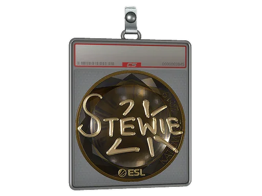 Klistermärkesfodral | Stewie2K (Guld) | Katowice 2019