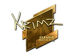 Adesivo | KRIMZ (Dourado) | Boston 2018