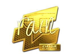 Klistermärke | rain (Guld) | Atlanta 2017