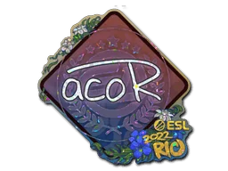 Aufkleber | acoR (Glitzer) | Rio 2022
